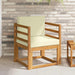 Sofa cu Brațe Lemn de acacia solid și poliester natural - WALTI WALTI