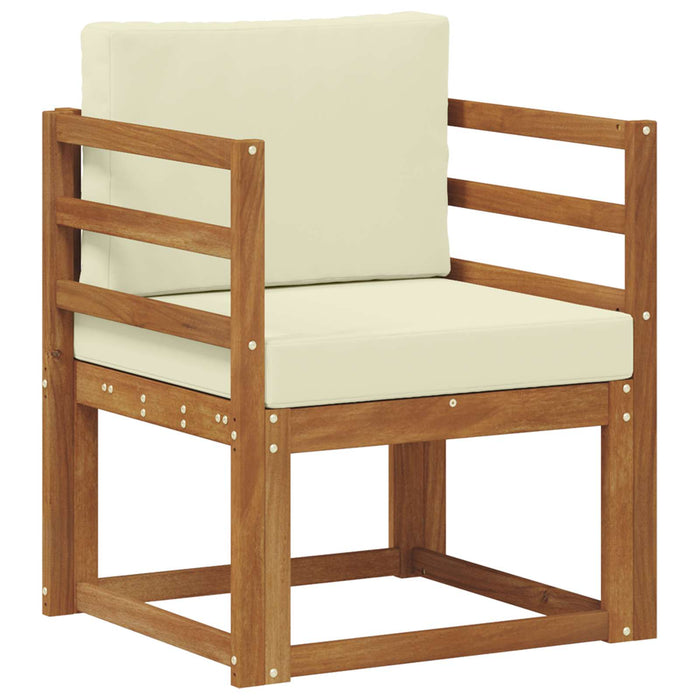 Sofa cu Brațe Lemn de acacia solid și poliester natural - WALTI WALTI