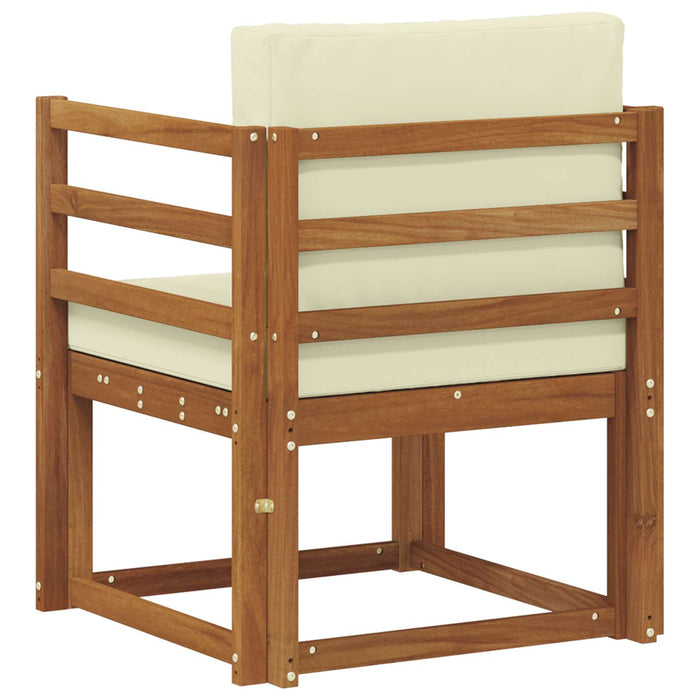 Sofa cu Brațe Lemn de acacia solid și poliester natural - WALTI WALTI
