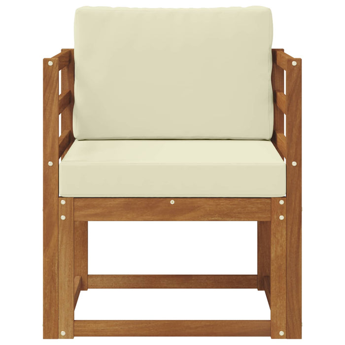 Sofa cu Brațe Lemn de acacia solid și poliester natural - WALTI WALTI