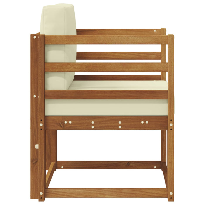 Sofa cu Brațe Lemn de acacia solid și poliester natural - WALTI WALTI