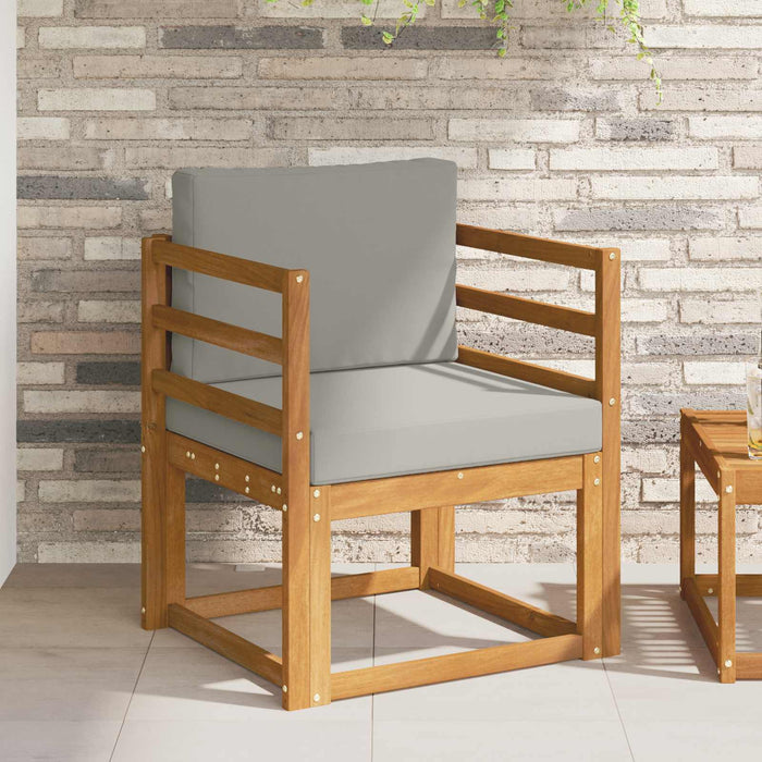 Sofa cu Brațe Lemn de acacia solid și poliester natural - WALTI WALTI