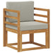 Sofa cu Brațe Lemn de acacia solid și poliester natural - WALTI WALTI