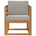 Sofa cu Brațe Lemn de acacia solid și poliester natural - WALTI WALTI