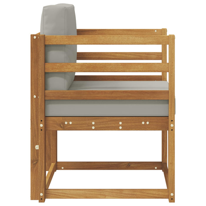 Sofa cu Brațe Lemn de acacia solid și poliester natural - WALTI WALTI