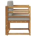 Sofa cu Brațe Lemn de acacia solid și poliester natural - WALTI WALTI