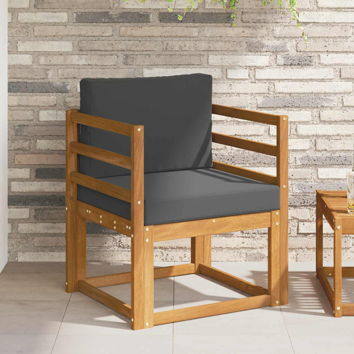 Canapea de exterior Lemn de acacia solid și poliester natural - WALTI WALTI