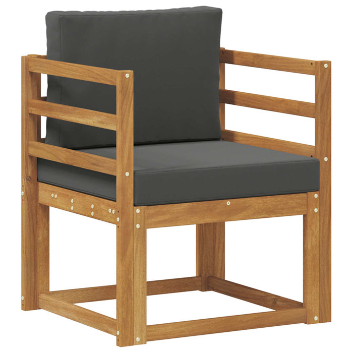Canapea de exterior Lemn de acacia solid și poliester natural - WALTI WALTI