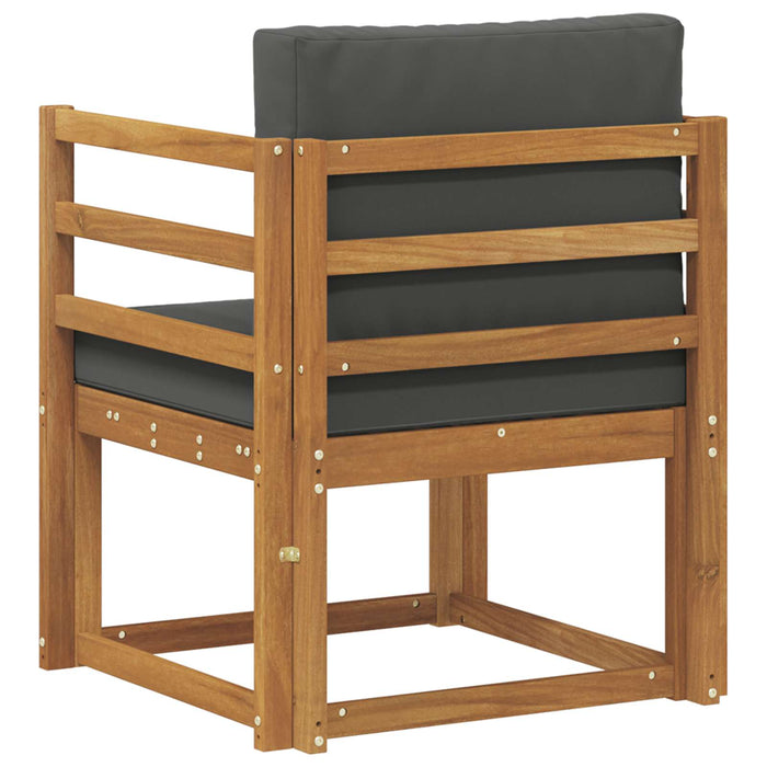 Canapea de exterior Lemn de acacia solid și poliester natural - WALTI WALTI