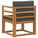 Canapea de exterior Lemn de acacia solid și poliester natural - WALTI WALTI