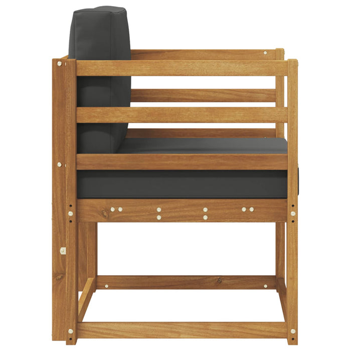 Canapea de exterior Lemn de acacia solid și poliester natural - WALTI WALTI
