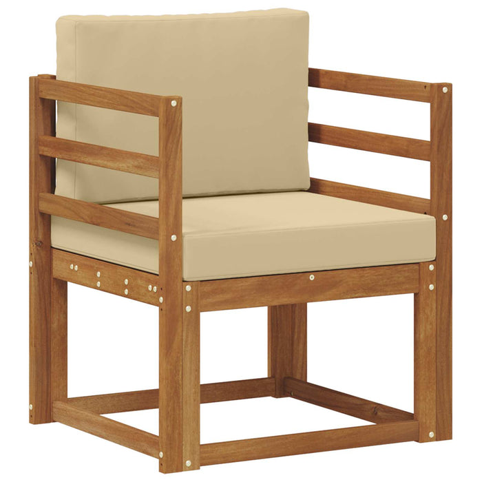 Sofa cu Brațe Lemn de acacia solid și poliester natural - WALTI WALTI