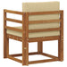 Sofa cu Brațe Lemn de acacia solid și poliester natural - WALTI WALTI