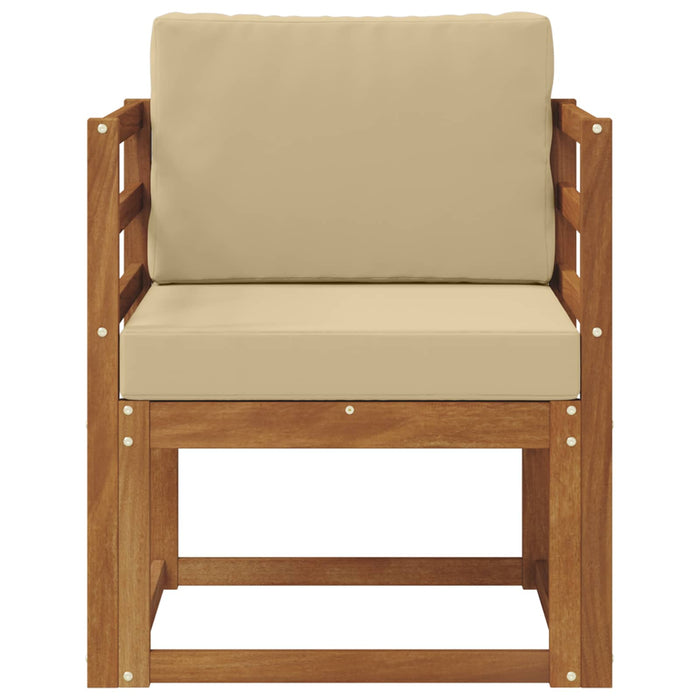 Sofa cu Brațe Lemn de acacia solid și poliester natural - WALTI WALTI