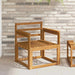 Sofa cu Brațe Lemn Solid de Acacia natural - WALTI WALTI