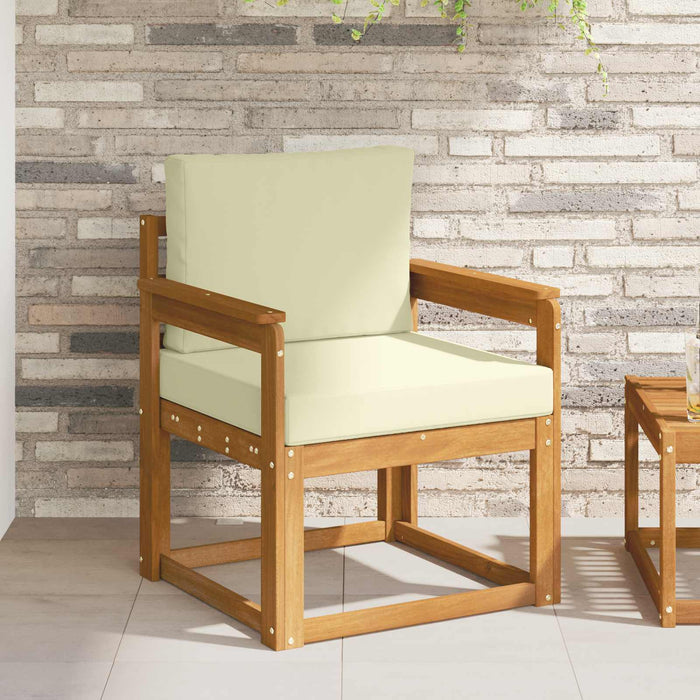 Sofa cu Brațe Lemn de acacia solid și poliester natural - WALTI WALTI
