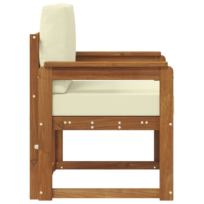 Sofa cu Brațe Lemn de acacia solid și poliester natural - WALTI WALTI