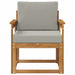 Sofa cu Brațe Lemn de acacia solid și poliester natural - WALTI WALTI