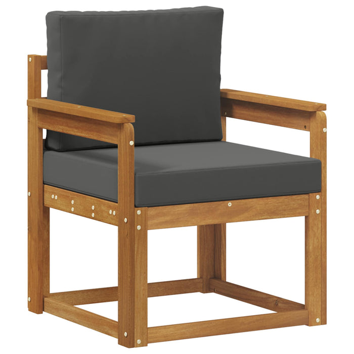 Canapea de exterior Lemn de acacia solid și poliester natural - WALTI WALTI