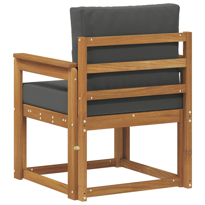 Canapea de exterior Lemn de acacia solid și poliester natural - WALTI WALTI