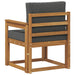 Canapea de exterior Lemn de acacia solid și poliester natural - WALTI WALTI