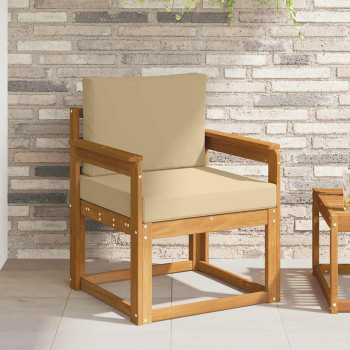 Sofa cu Brațe Lemn de acacia solid și poliester natural - WALTI WALTI