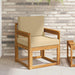 Sofa cu Brațe Lemn de acacia solid și poliester natural - WALTI WALTI