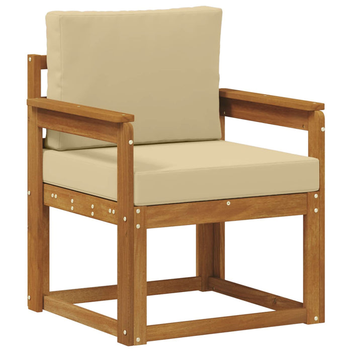 Sofa cu Brațe Lemn de acacia solid și poliester natural - WALTI WALTI
