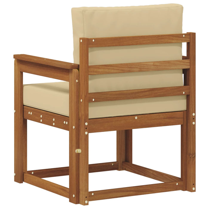Sofa cu Brațe Lemn de acacia solid și poliester natural - WALTI WALTI