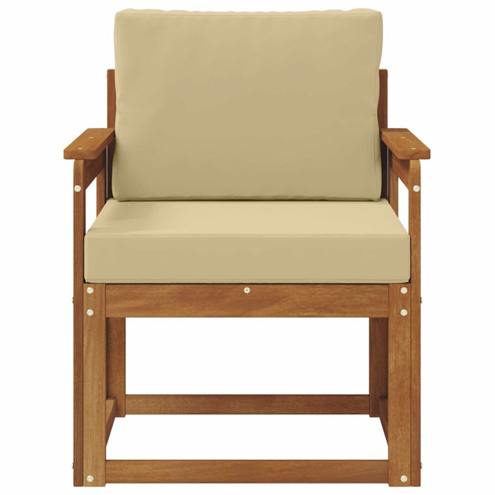 Sofa cu Brațe Lemn de acacia solid și poliester natural - WALTI WALTI