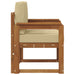 Sofa cu Brațe Lemn de acacia solid și poliester natural - WALTI WALTI