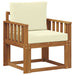Sofa cu Brațe Lemn de acacia solid și poliester natural - WALTI WALTI