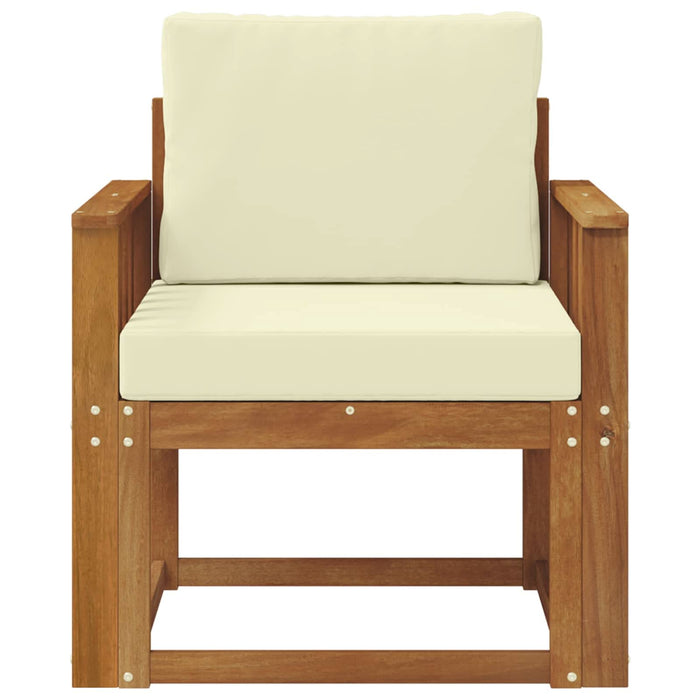 Sofa cu Brațe Lemn de acacia solid și poliester natural - WALTI WALTI