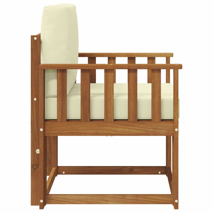 Sofa cu Brațe Lemn de acacia solid și poliester natural - WALTI WALTI