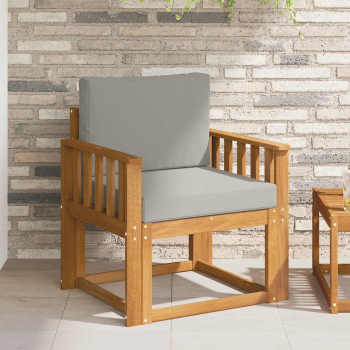 Sofa cu Brațe Lemn de acacia solid și poliester natural - WALTI WALTI
