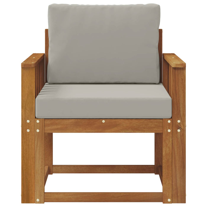 Sofa cu Brațe Lemn de acacia solid și poliester natural - WALTI WALTI