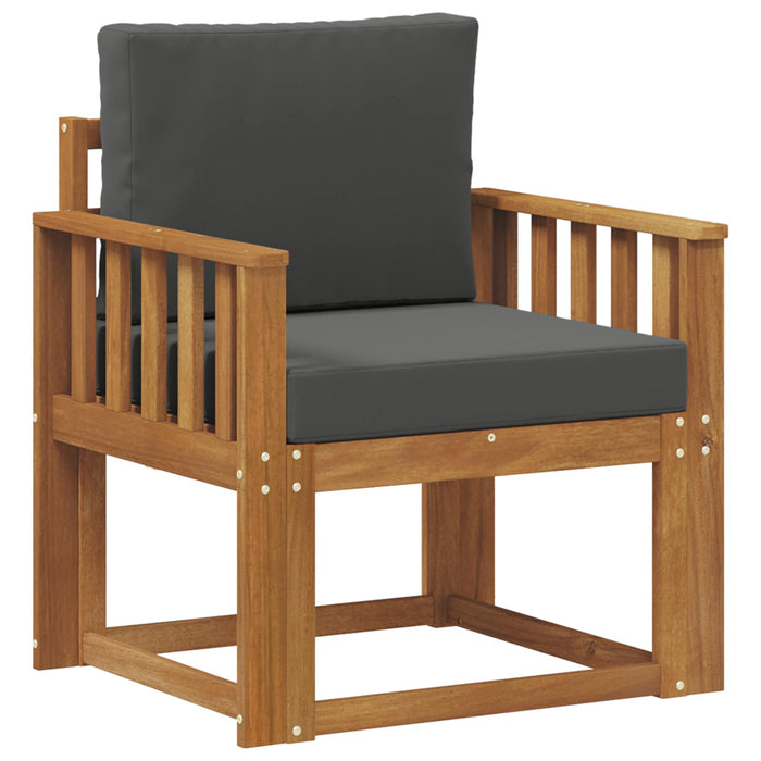 Canapea de exterior Lemn de acacia solid și poliester natural - WALTI WALTI