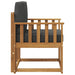 Canapea de exterior Lemn de acacia solid și poliester natural - WALTI WALTI