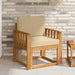 Sofa cu Brațe Lemn de acacia solid și poliester natural - WALTI WALTI