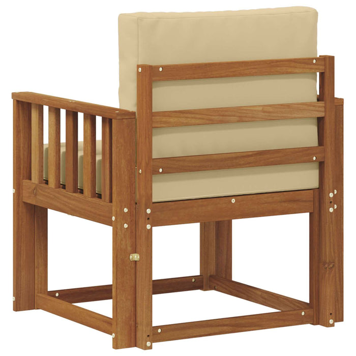 Sofa cu Brațe Lemn de acacia solid și poliester natural - WALTI WALTI