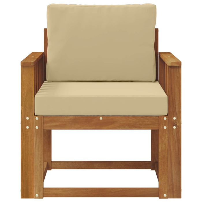 Sofa cu Brațe Lemn de acacia solid și poliester natural - WALTI WALTI