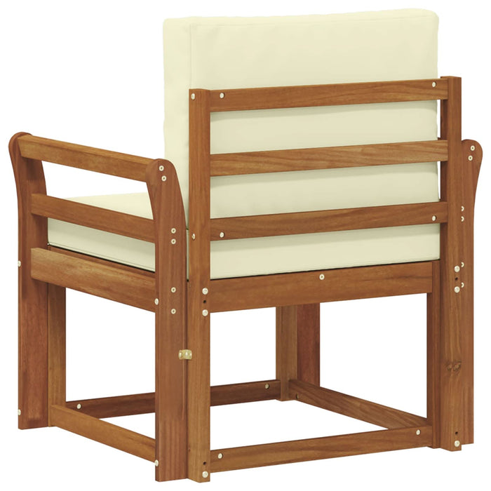Sofa cu Brațe Lemn de acacia solid și poliester natural - WALTI WALTI