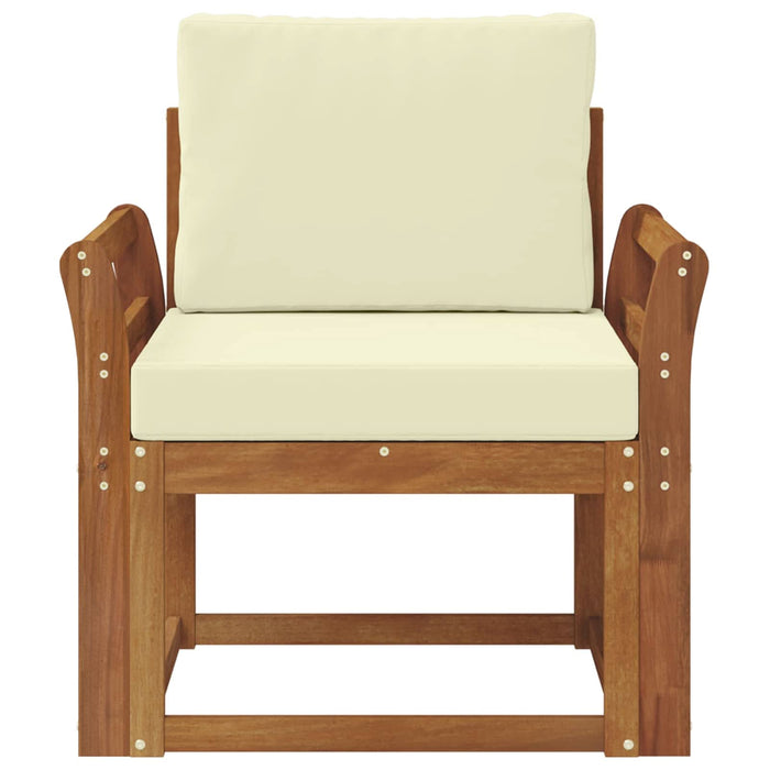 Sofa cu Brațe Lemn de acacia solid și poliester natural - WALTI WALTI
