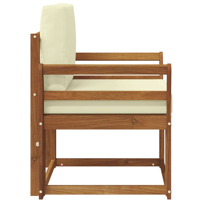 Sofa cu Brațe Lemn de acacia solid și poliester natural - WALTI WALTI