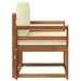 Sofa cu Brațe Lemn de acacia solid și poliester natural - WALTI WALTI