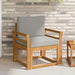 Sofa cu Brațe Lemn de acacia solid și poliester natural - WALTI WALTI