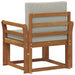 Sofa cu Brațe Lemn de acacia solid și poliester natural - WALTI WALTI