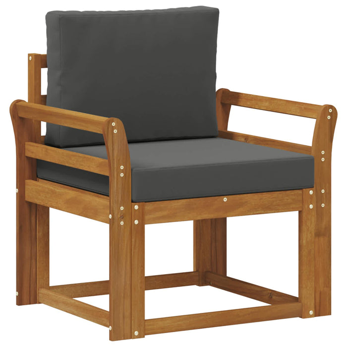 Canapea de exterior Lemn de acacia solid și poliester natural - WALTI WALTI