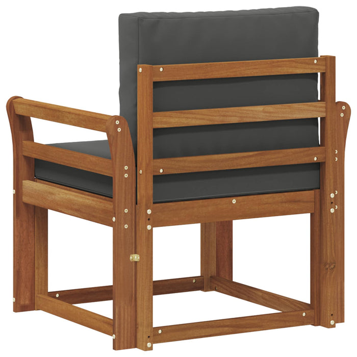 Canapea de exterior Lemn de acacia solid și poliester natural - WALTI WALTI