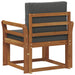 Canapea de exterior Lemn de acacia solid și poliester natural - WALTI WALTI